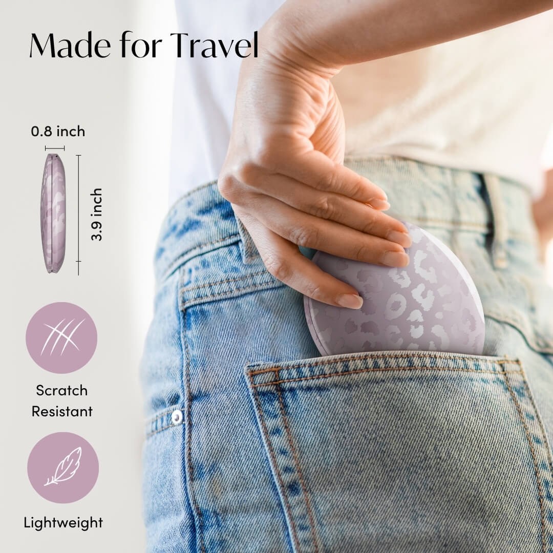 Mini Taylor LED Compact Mirror | Cosmic Leopard